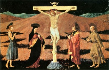 初期の磔刑 パオロ・ウッチェロ 宗教的キリスト教徒 Oil Paintings